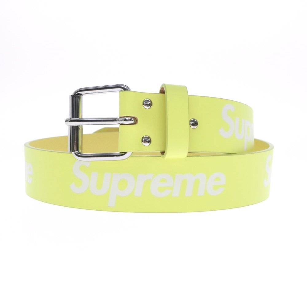 supreme Repeat Leather Belt サイズS/M