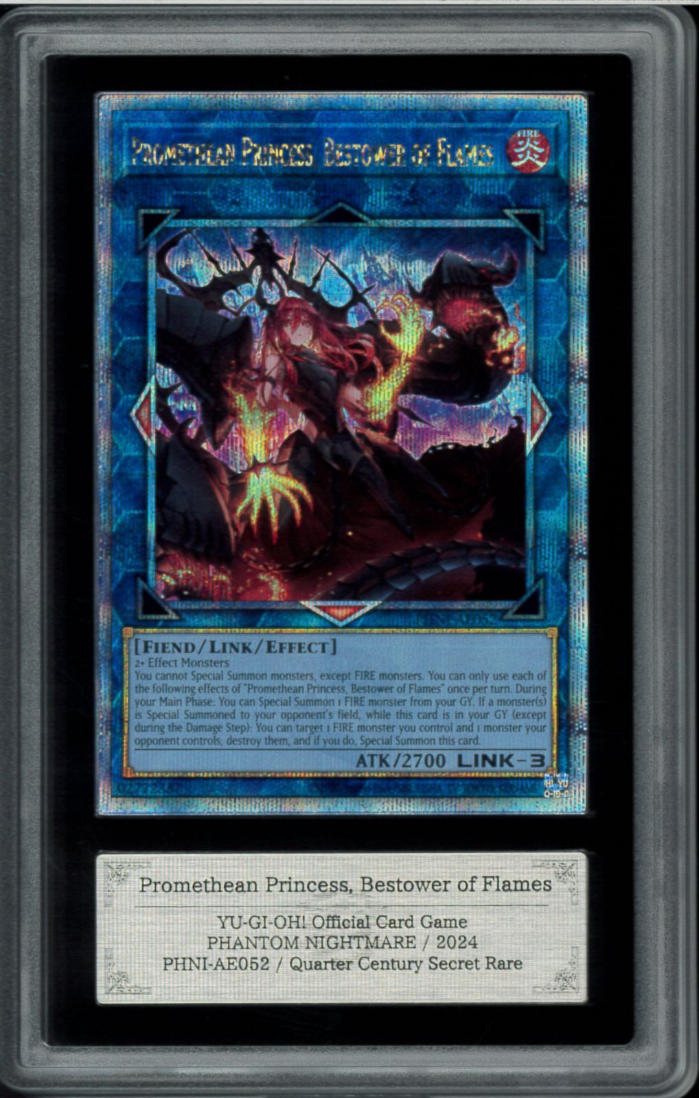 ARS9　Promethean Princess， Bestower of Flames 腸炎の咎姫　PHNI-AE052　アジア　クオシク　25th　遊戯王　Y002221