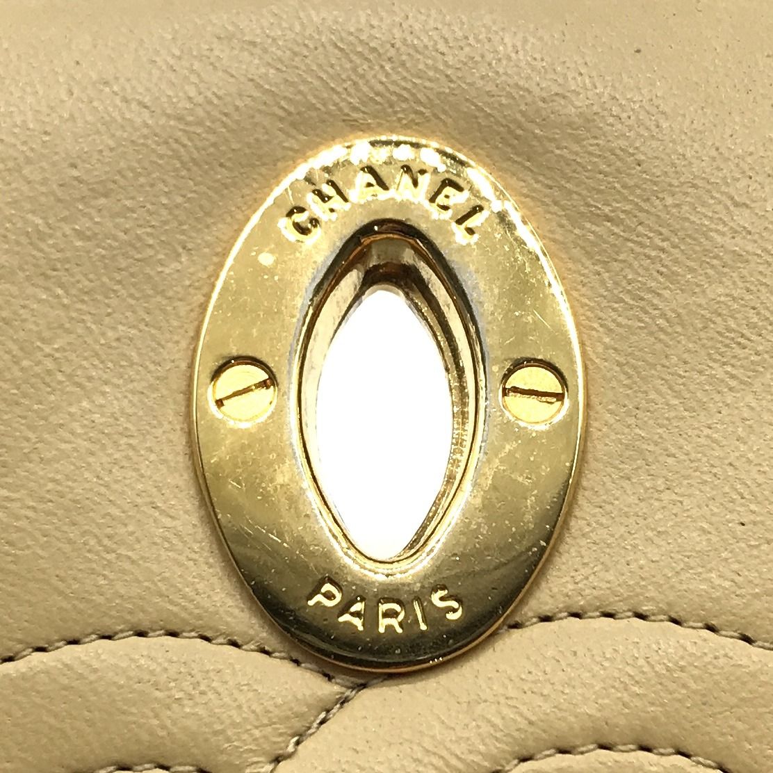 CHANEL シャネル ビコローレ デカココマーク ターンロック チェーン
