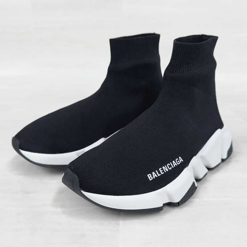 値下げ可能　送料込み　BALENCIAGA スピードトレーナー　38 ブラック の ウィメンズ Speed 2.0 Full Clear Sole リサイクルニット