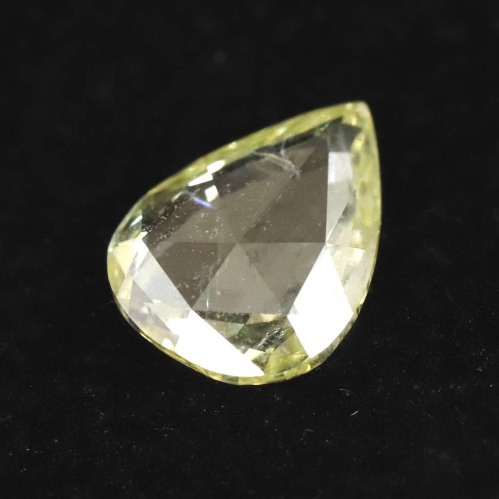 天然非処理 イエローダイヤモンド ローズカット ルース 0.65ct - 榎本