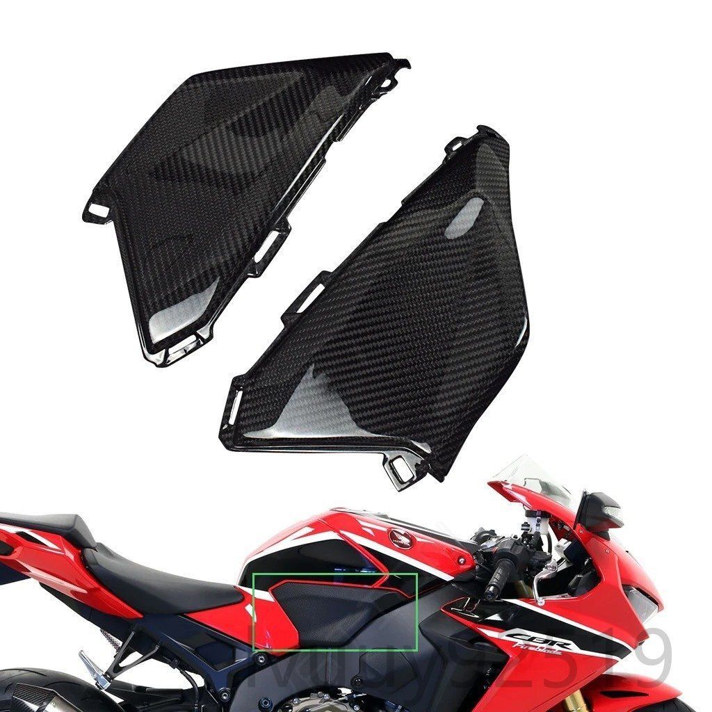 送料無料 燃料タンク サイドパネル ガード 膝グリップ HONDA ホンダ CBR1000RR 2017-2025 カーボンファイバー