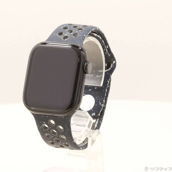 〔 品〕 Apple Watch Series 10 GPS 42mm ジェットブラックアルミニウムケース ミッドナイトスカイNikeスポーツバンド 377