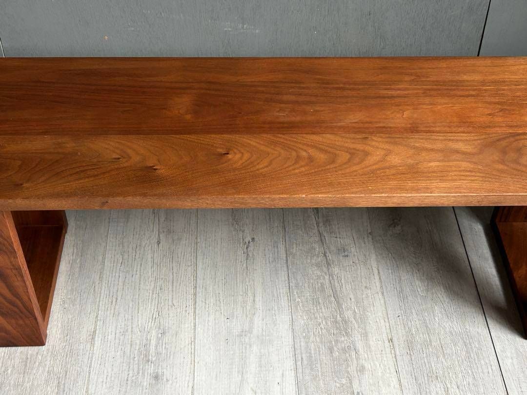 シンプル マスターウォール ウォールナット 無垢材ベンチ ヴィンテージ SZZ