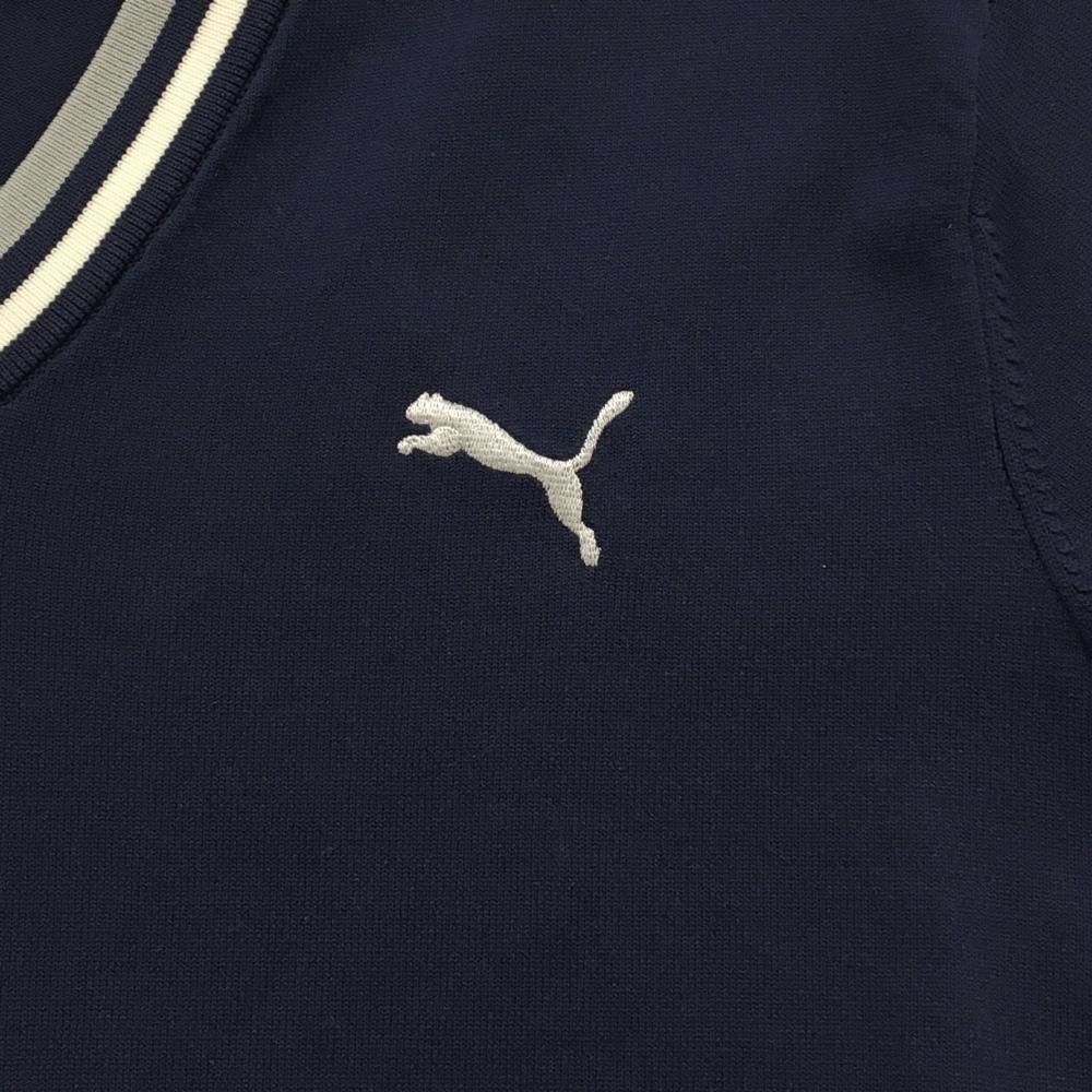 美品 PUMA GOLF ロゴ グラフィック Vネック セーター XL グリーン セール】 【MEN】【手洗い可】裏地付き Vネックニット （ニット