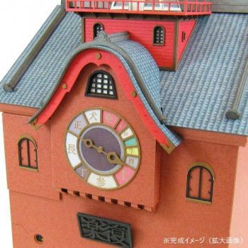 スタジオジブリ作品シリーズ S MIX 時計塔 MK07-27 ジオラマ ペーパークラフト ミニチュアアート アート インテリア キット