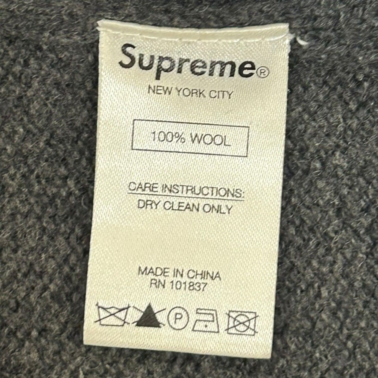Supreme (シュプリーム) STONE WASHED SWEATER 20AW ストーン