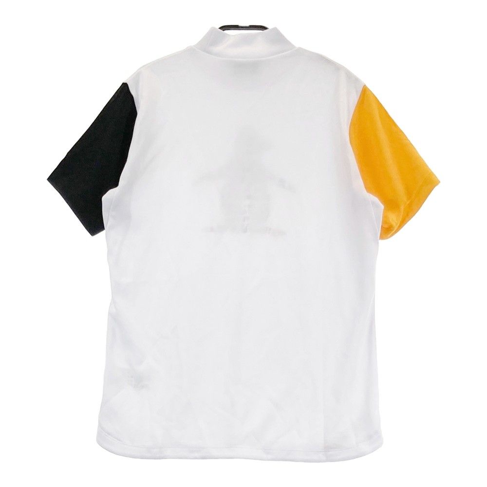 サイズ：L MUNSING WEAR マンシングウェア 2024年モデル ハイネック半袖Tシャツ  ホワイト系 [240101421452] ゴルフウェア レディース ストスト サイズ：L MUNSING WEAR マンシングウェア 2024年モデル