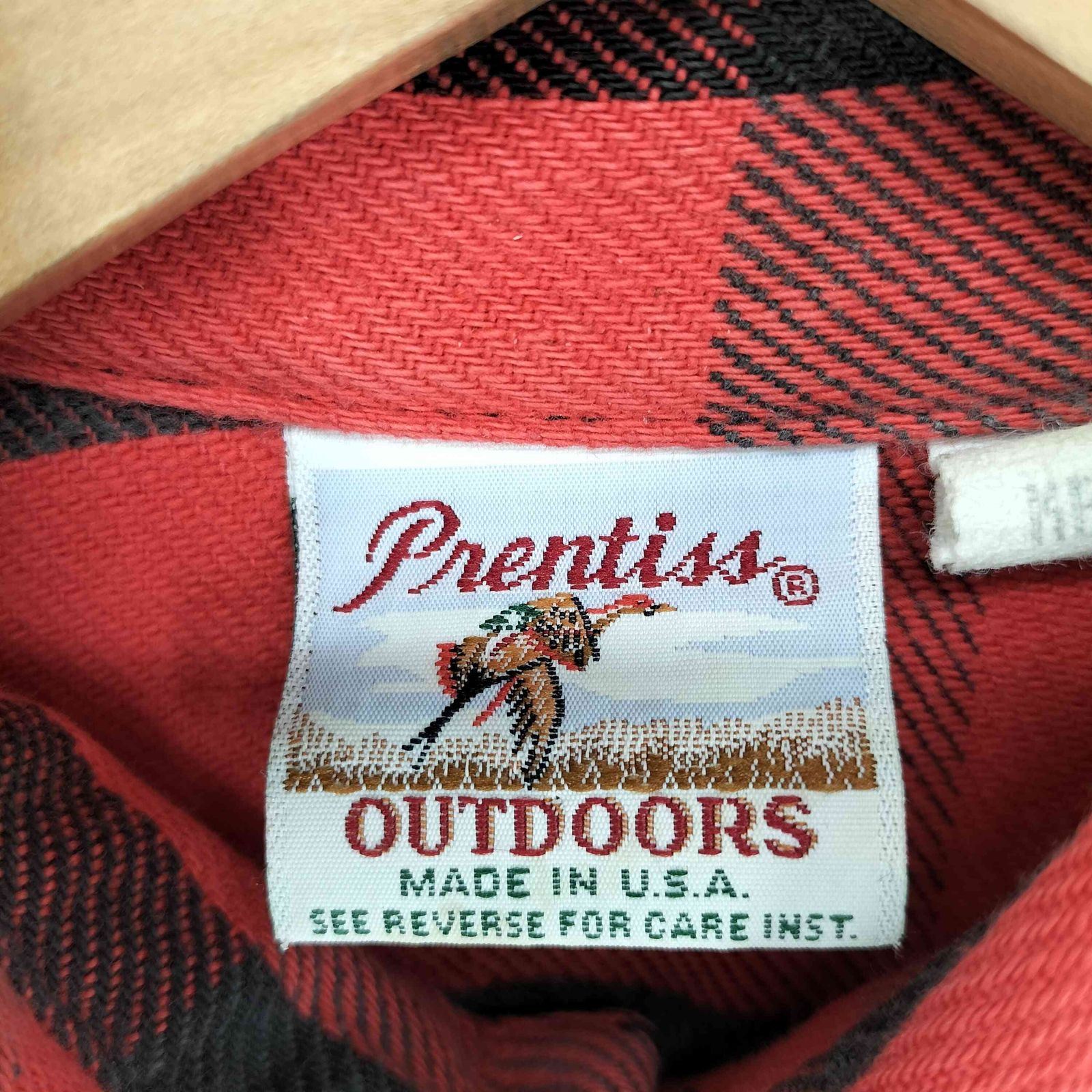 【良品】80s，Prentiss｜プレンティス，バッファローチェック，ネルシャツ ８０ｓ ＵＳＡ製 ビンテージ プレンティス Prentiss ブロックチェック