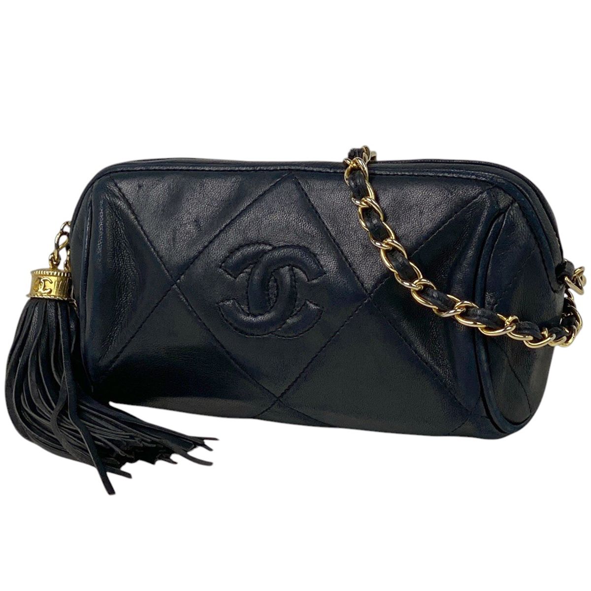 シャネル CHANEL ココマーク フリンジ チェーン ショルダー