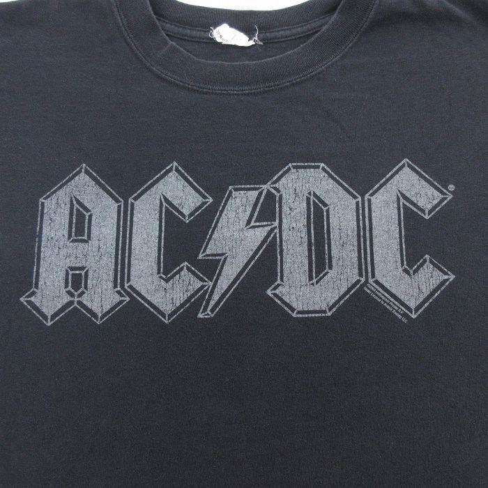 XL/古着 半袖 ビンテージ ロック バンド Tシャツ メンズ 00s AC/DC コットン クルーネック 黒 ブラック 24may07 中古 -  メルカリ