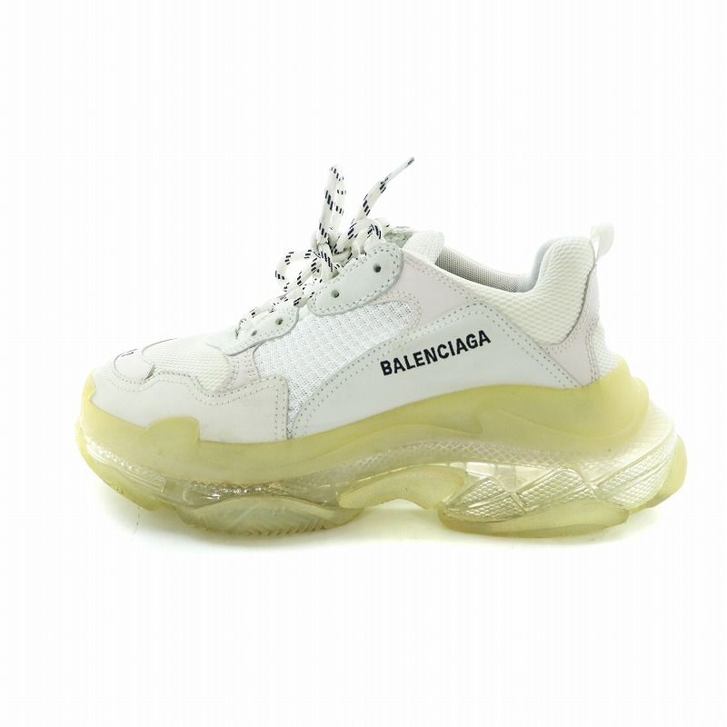 バレンシアガ BALENCIAGA トリプルS スニーカー シューズ 靴 ロゴ US8 27cm 白 ホワイト 541624 GY18 /MQ