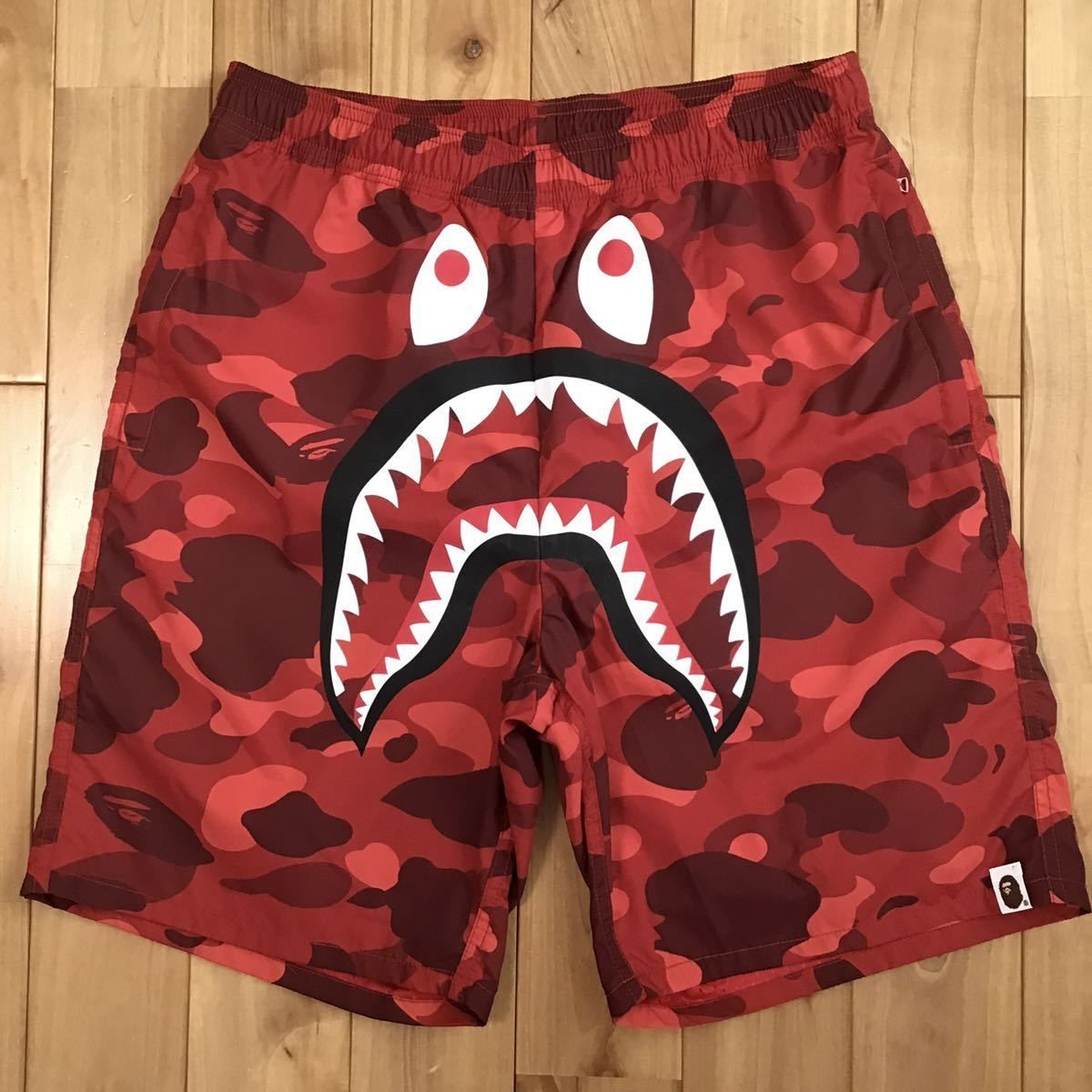 最大5000円OFFクーポン APE サーフショーツ 海パン 青カモフラ bape