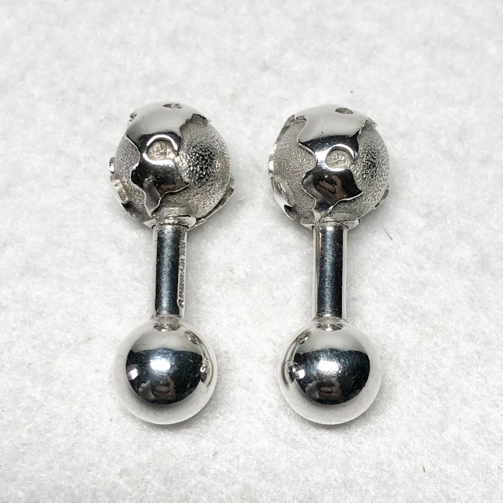  Tiffany-Co. ティファニー カフリンクス カフス 地球儀 アースモチーフ シルバー925 イベント パーティー プレゼント カフリンクス 小物