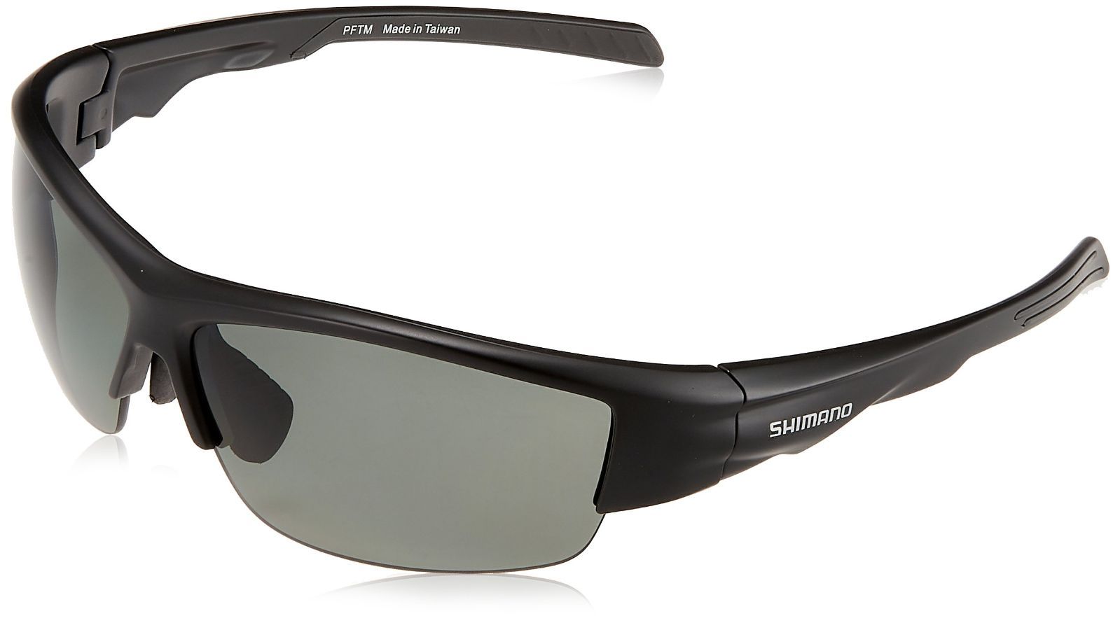 単品_スモーク シマノ(SHIMANO) 釣り用 偏光サングラス 撥水ハーフフィッシンググラスPC HG-066N マットブラック スモーク フリー