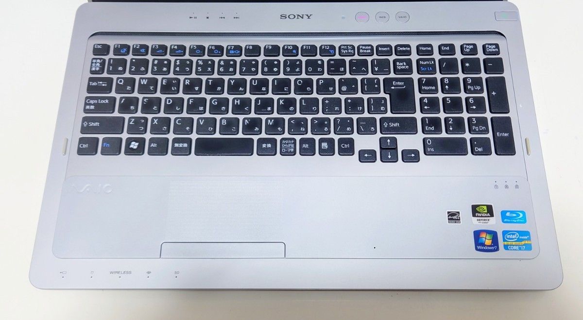 SONY VAIO Corei7 メモリ16GB SSD512GB DVD Windows11