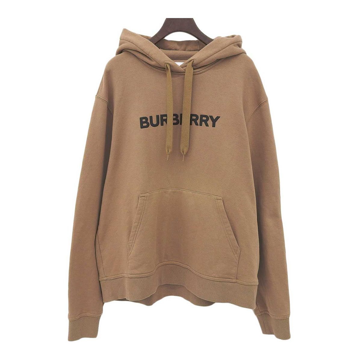 バーバリー ロゴ コットンフーディー レディース キャメル BURBERRY アパレル 小物