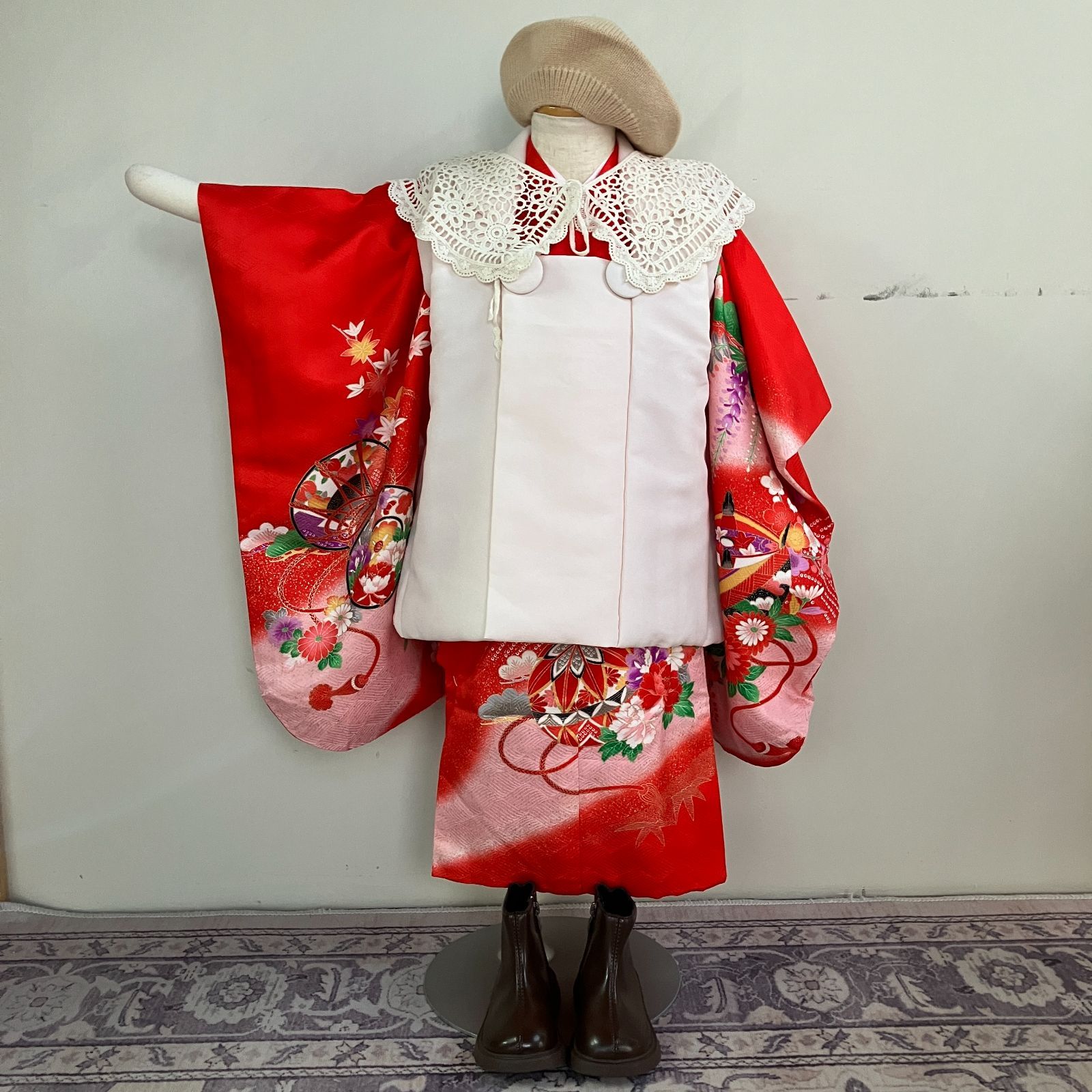 七五三3歳女の子着物 長襦袢