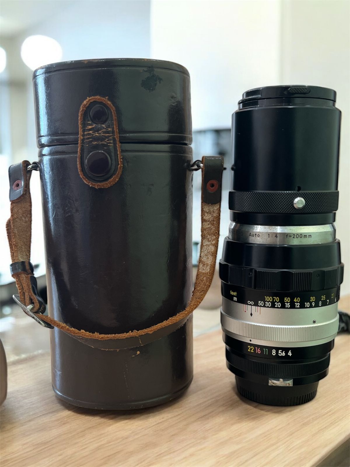 管理101 ジャンク品 NIKON R-Q Auto 200mm f|4 ケース付き