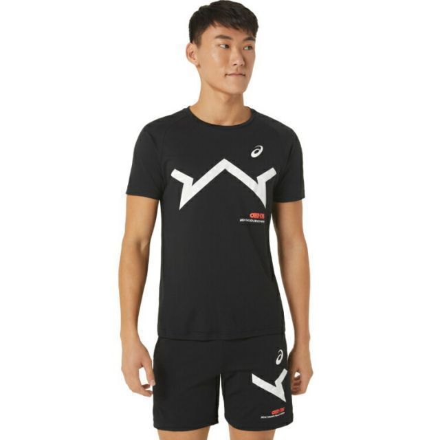 asics アシックス A-I-M CYBERCOOL SS TEE パフォーマンスブラック 2XL 2031E004 1 | スポーツ メンズ 2XL ブラック 黒 服 衣類 衣料品ウェア フィットネスウェア ウエア シャツ Tシャツ 半袖 吸汗速乾 ポリ