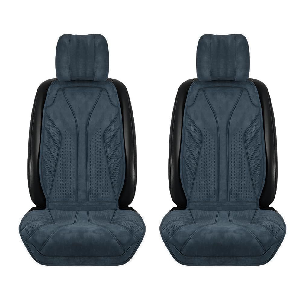 Namioka カーシートカバー ラテックスシートカバー 車 座席カバー ラテックスヘッドレスト付きソフト 前席用 通気性 防汚 軽量 洗える お手入れ簡単 独特の臭いなし オールシーズン共通 シートサイドエアバッグのポップアップに影響しません 2