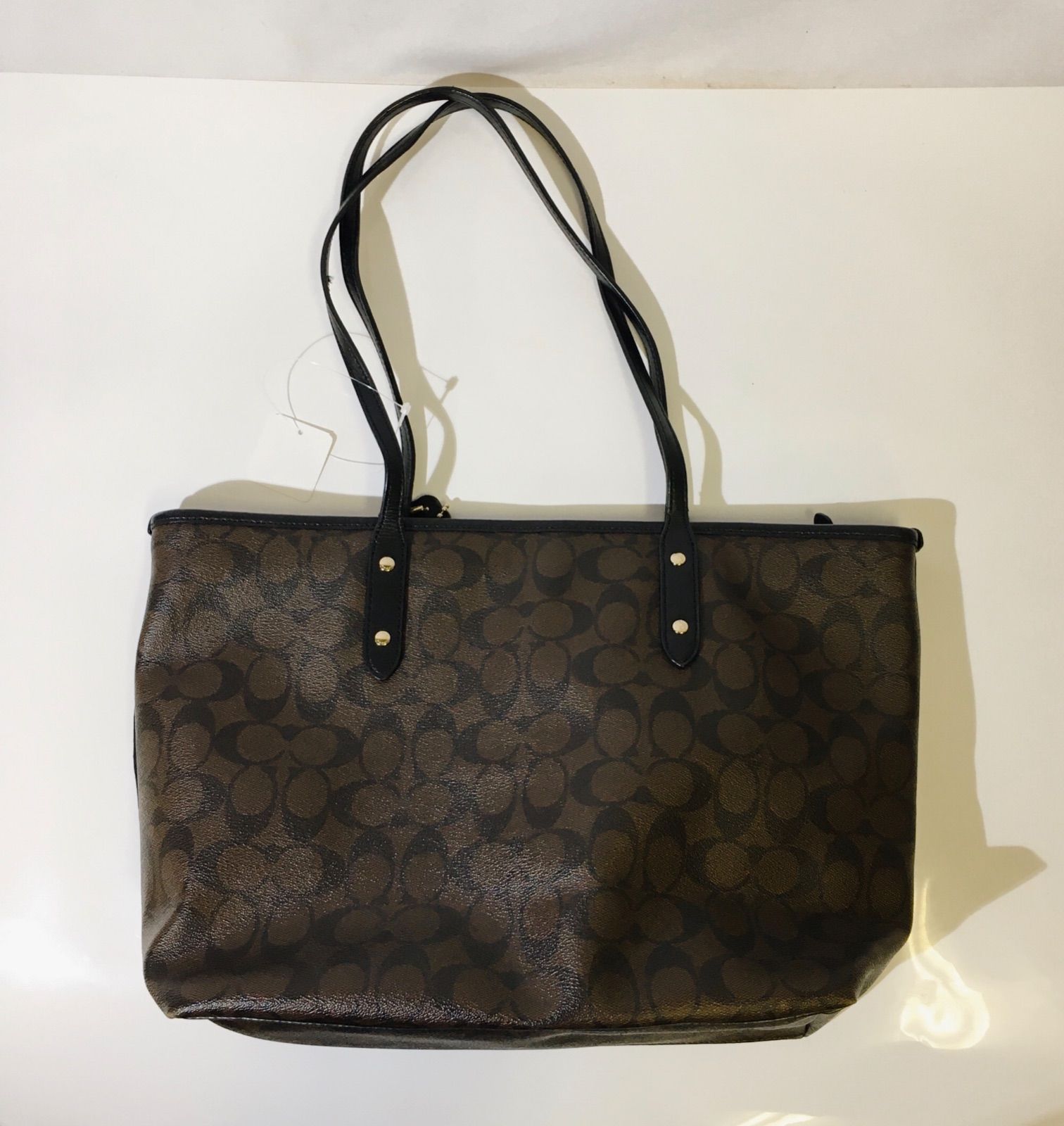 COACH コーチ ショルダーバッグ シグネチャー ダークブラウン 