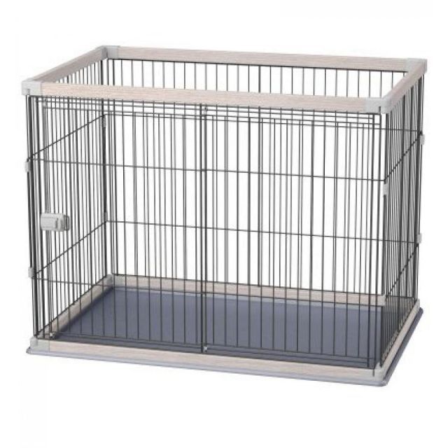 アイリスオーヤマ ウッディサークル アッシュグレー PWSR-1280HV中型犬用ハイタイプ