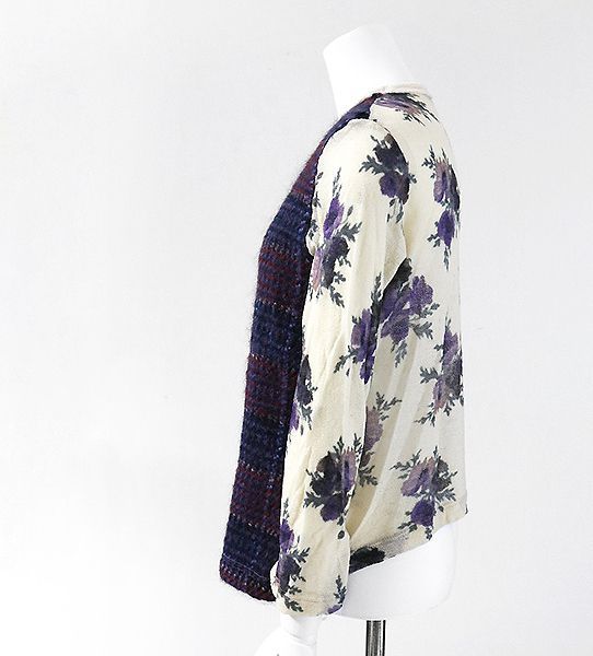 tricot COMME des GARCONS 17AW 花柄Vネックニット トリコ コムデギャルソン トリコスペシャルtricot COMME des GARCONS