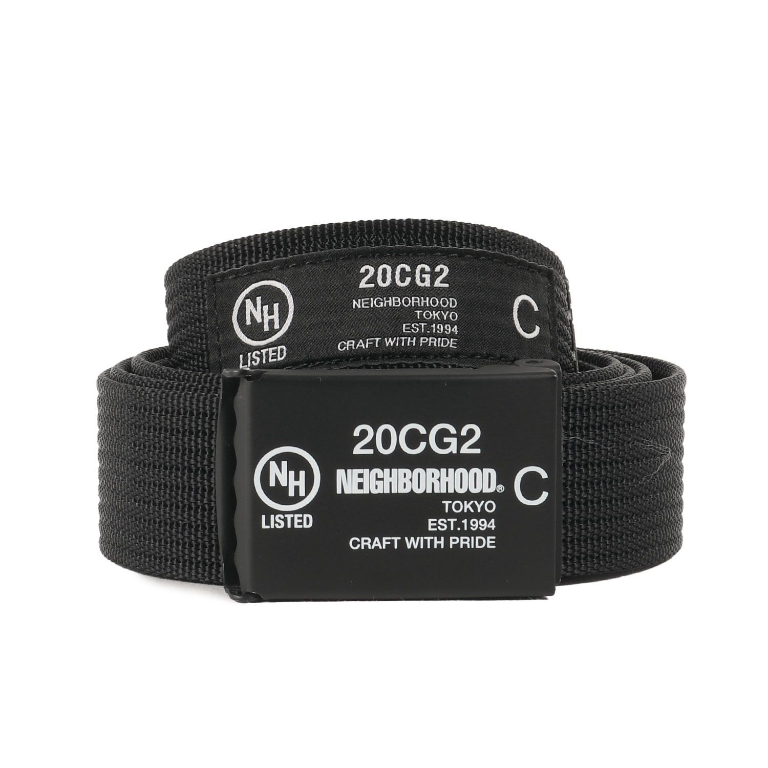 NEIGHBORHOOD ネイバーフッド ベルト | 20SS G.I ナイロンベルト G.I. | N-BELT | ブラック 黒 | ブランド ファッション アイテム 小物 雑貨 メンズ
