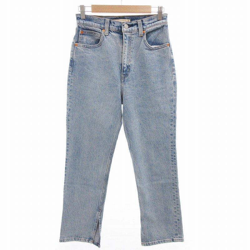 26リーバイスプレミアム 70s HIGH SLIM STRAIGHT 70's High Rise Slim Straight Women's Jeans - Dark Wash