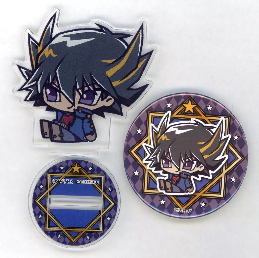 遊戯王 5D's 不動遊星 缶バッジ2種 未開封