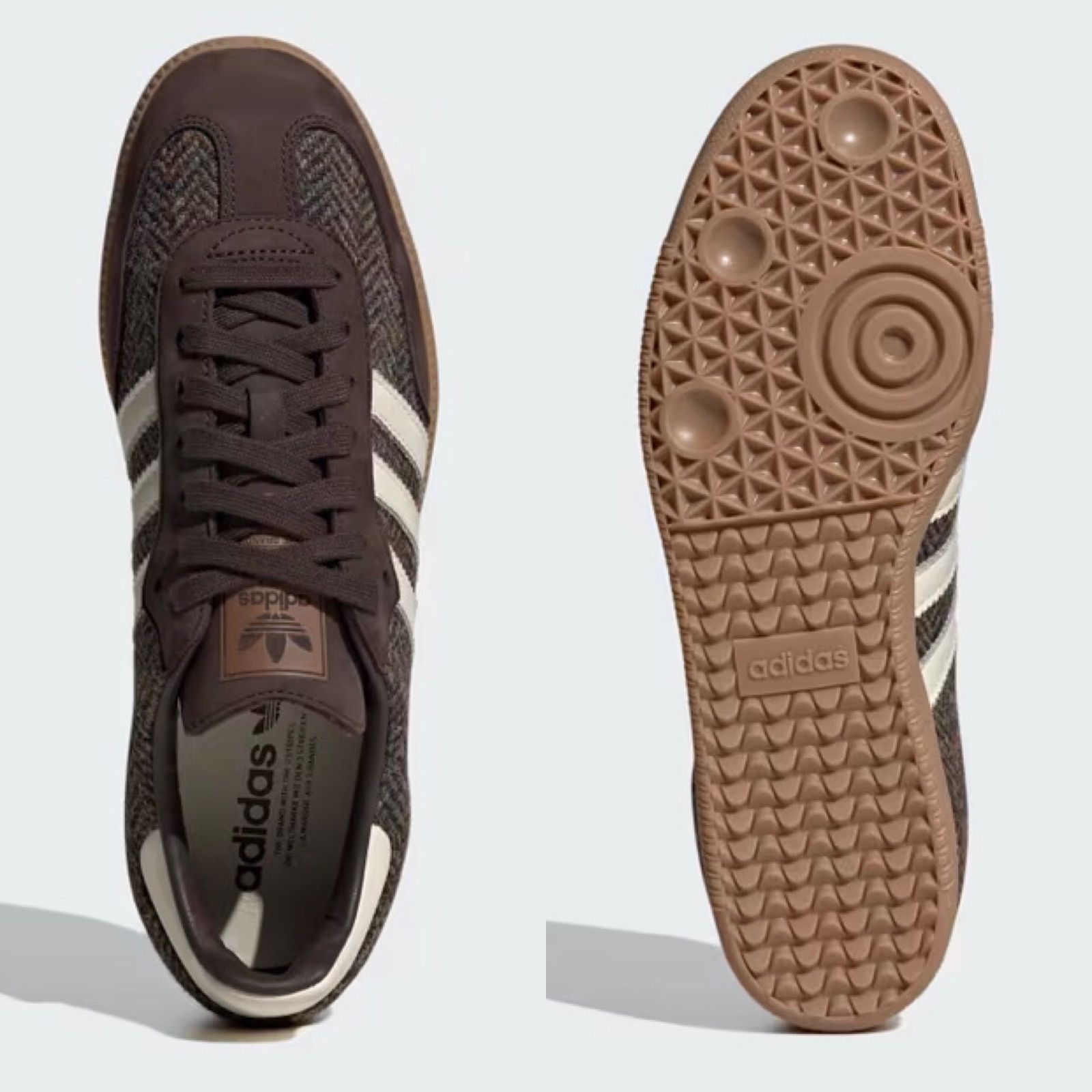 新品⭐️adidas SAMBA OG ダークブラウン 28.0cm ハリスツイード