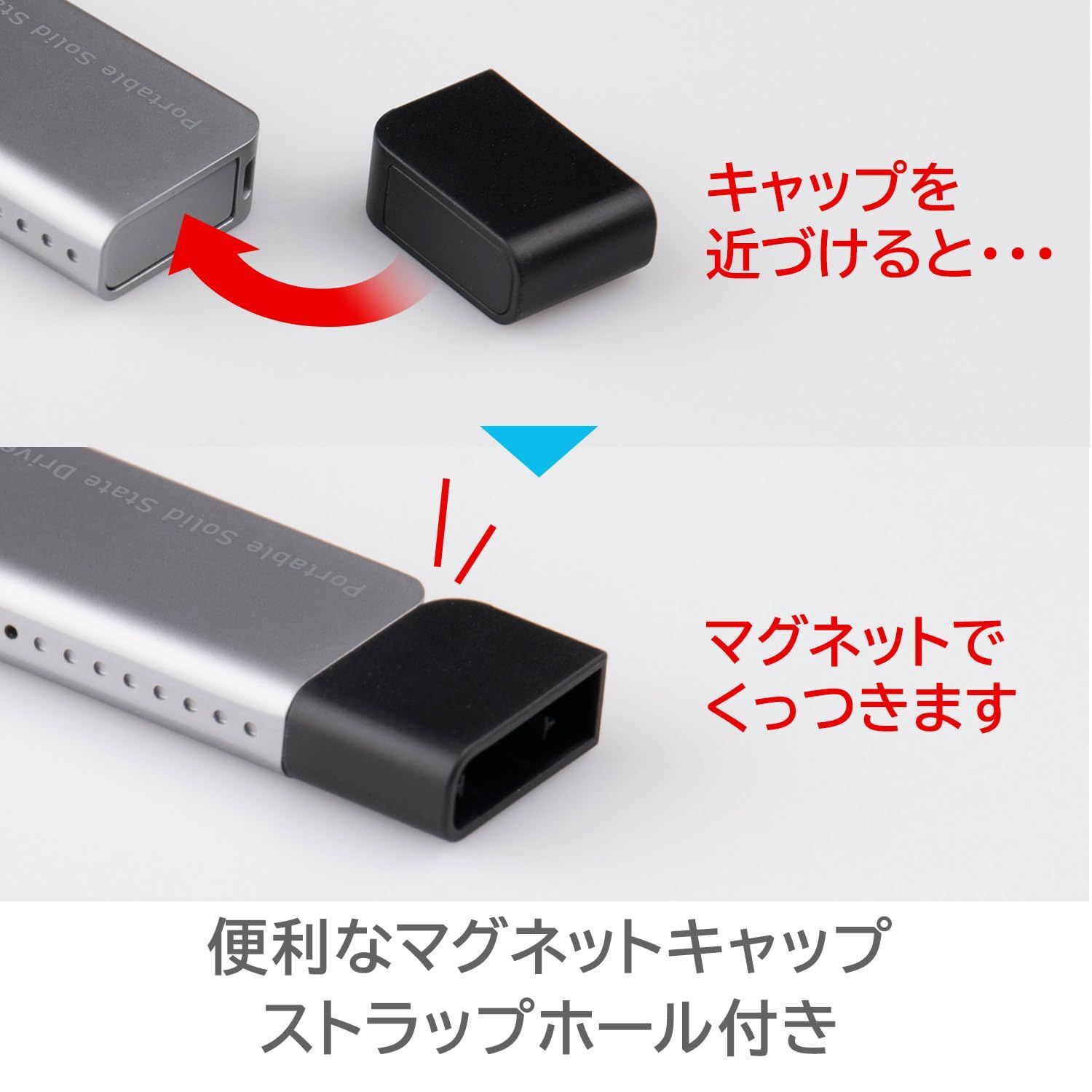 Logitec 外付けSSD 1TB USB-Aタイプ ロジテック、USB Type-AとUSB Type-C