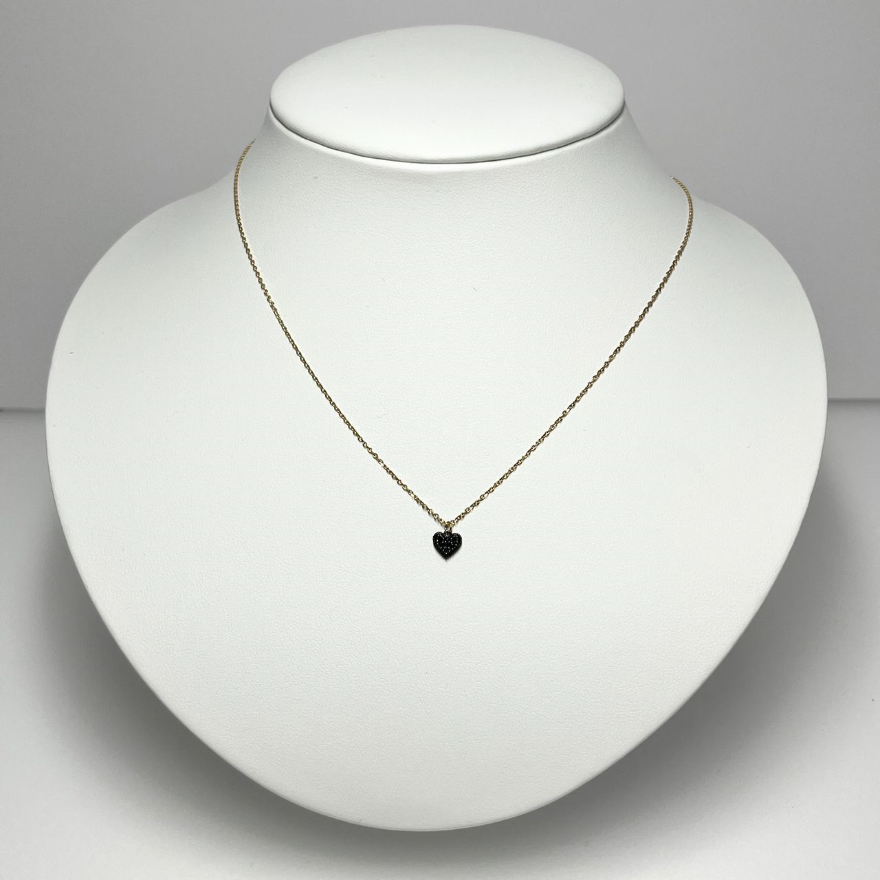 agete ブラックダイヤネックレス