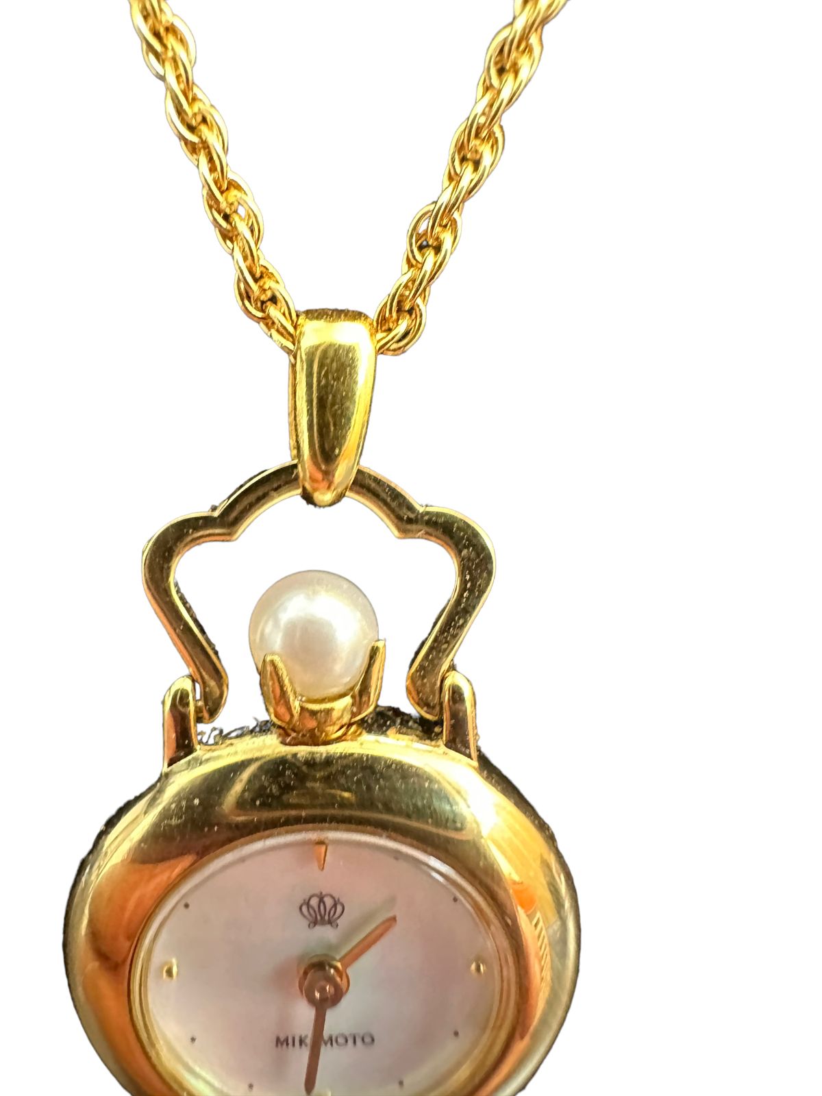 【未使用　美品】JAL オリジナルパールペンダントウォッチ　MIKIMOTO 714新品・未使用 ミキモト JALオリジナルパールペンダント