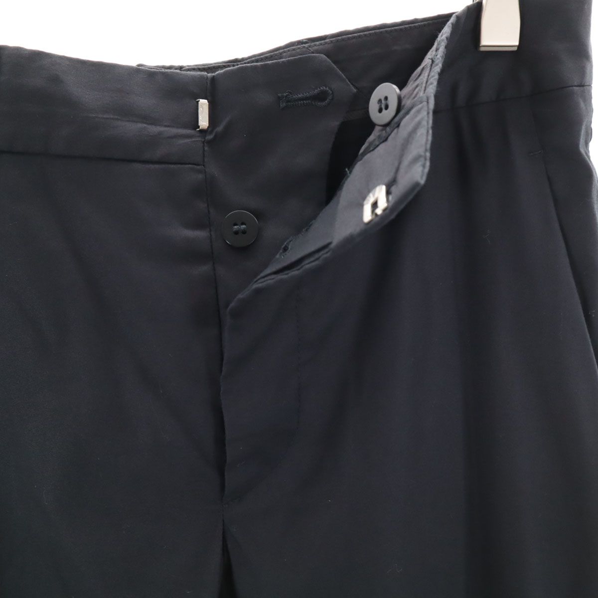 MIUMIU ミュウミュウ イタリア製 テーパードパンツ 38 ブラック  