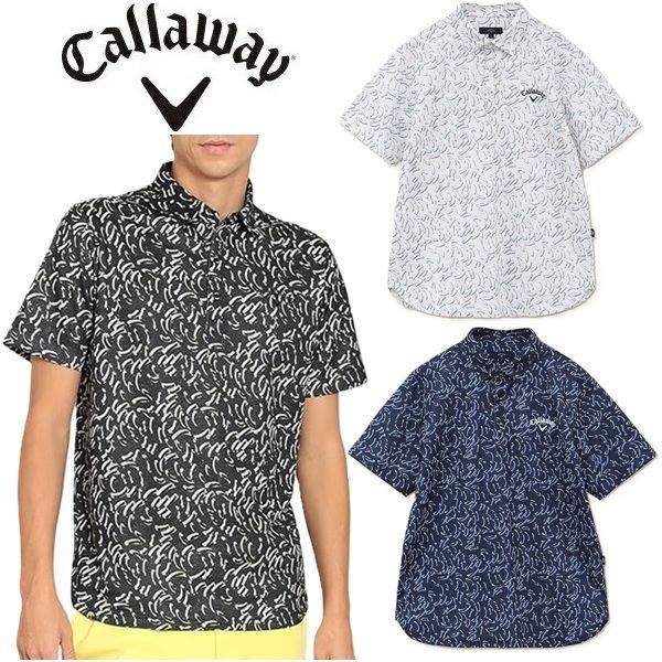  キャロウェイ メンズ かざあなメッシュ半袖シャツ Callaway Golf  C24134123 シャツ