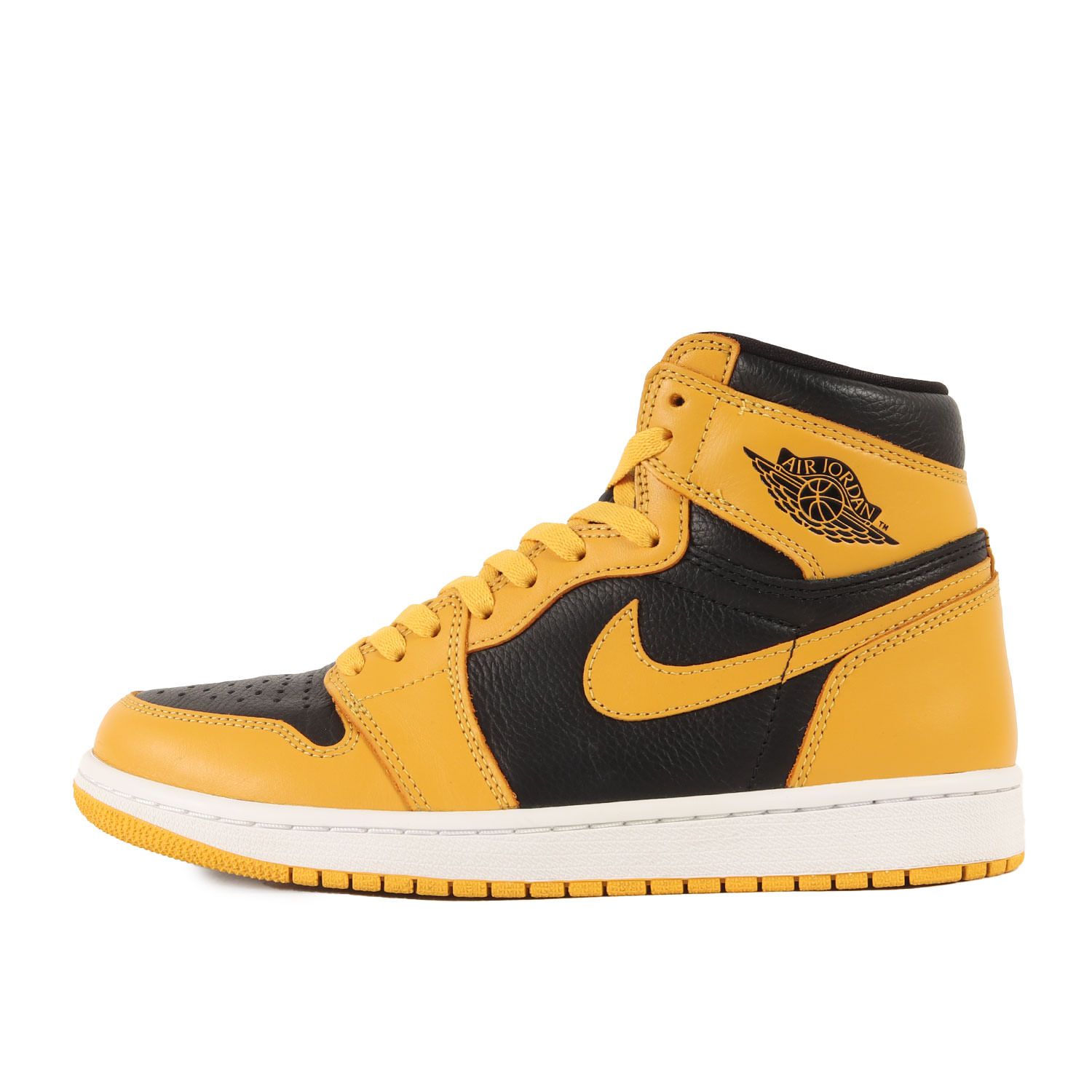 美品 NIKE ナイキ サイズ:26.5cm AIR JORDAN 1 RETRO HIGH OG POLLEN (555088-701) エアジョーダン1 レトロ ハイ ポレン ホワイト ブラック US8.5 ハイカット スニーカー シューズ バッシュ