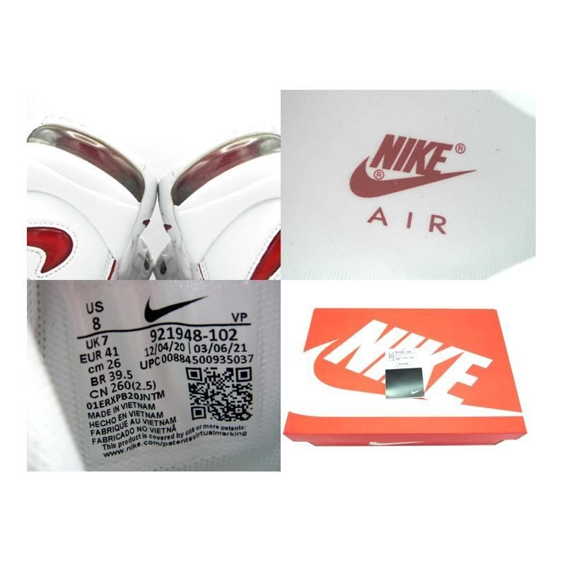 ナイキ NIKE ■ 【 AIR MORE UPTEMPO WHITE VARSITY RED 921948 102 】 エア モア アップテンポ  ホワイト レッド スニーカー　f20797