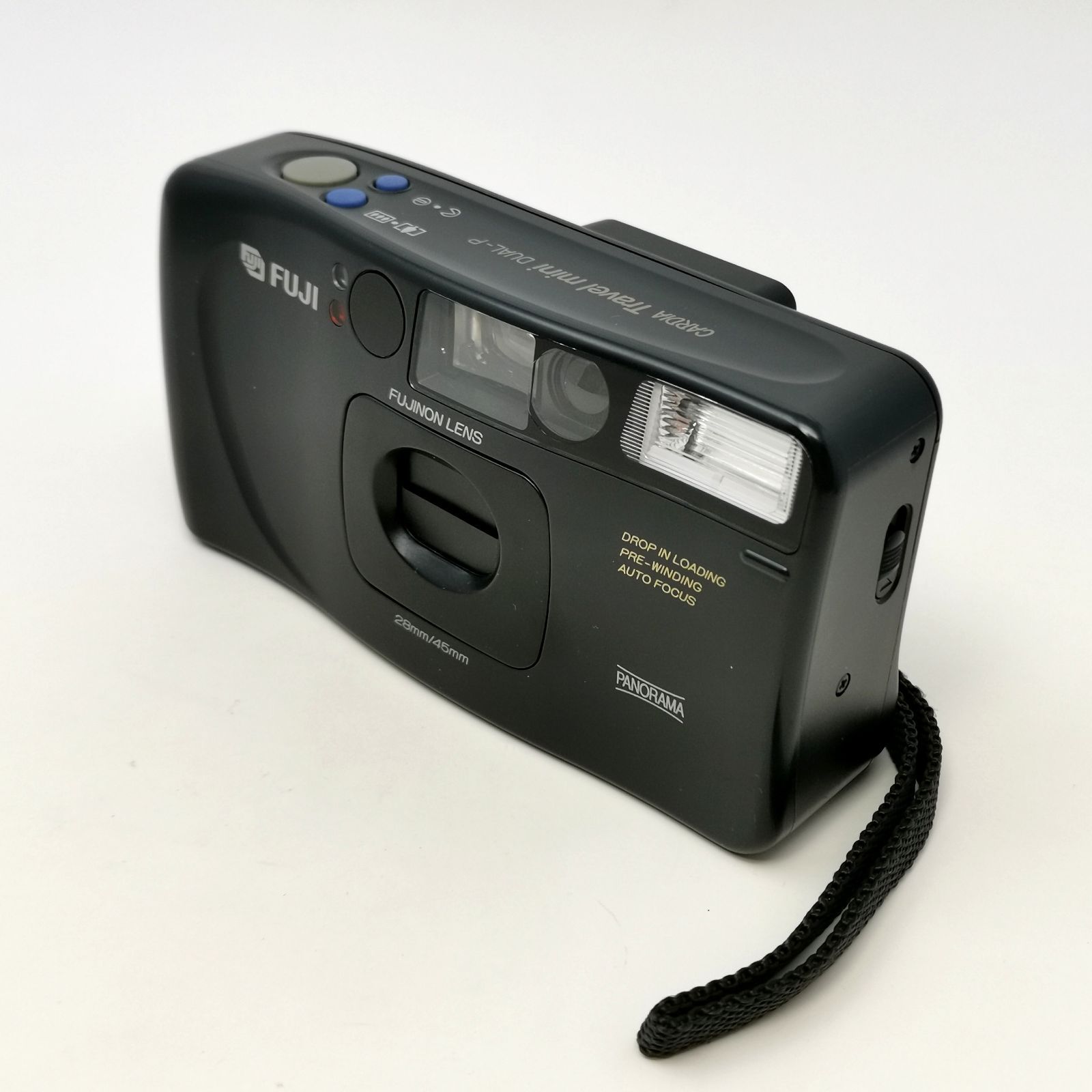 FUJIフイルムカメラCARDIA Travel mini DUAL-Pブラック EXC+++++】 Fuji Cardia Travel Mini Dual-P Point & Shoot 35mm