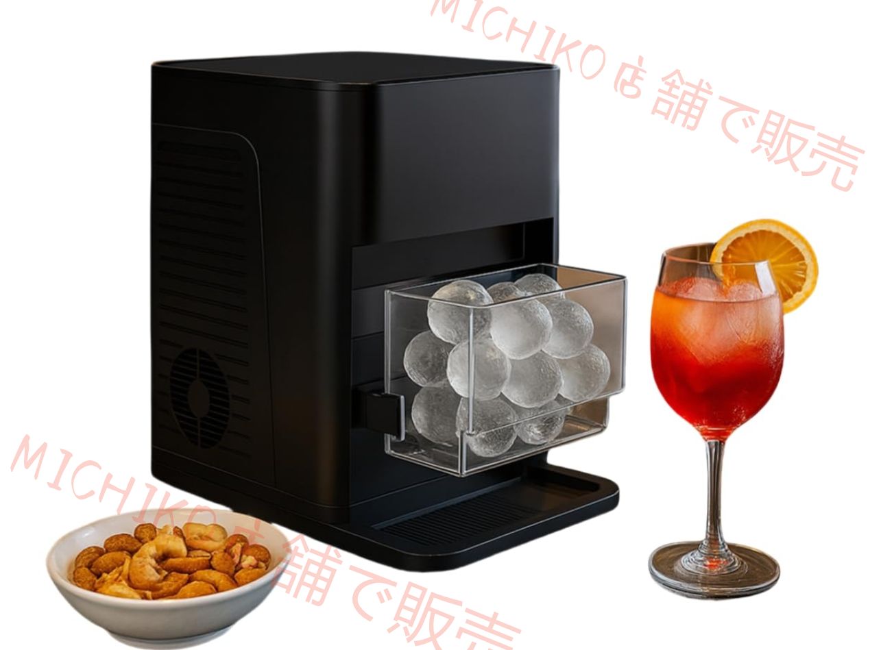 ボール製氷機 中型業務用家庭用ウイスキー全自動ボールアイスボール機 透明アイスボール 卓上 超小型 スリム スタイリッシュ 高速製氷 引き出し式 氷 家庭用アイスボール機 バー用アイスボール