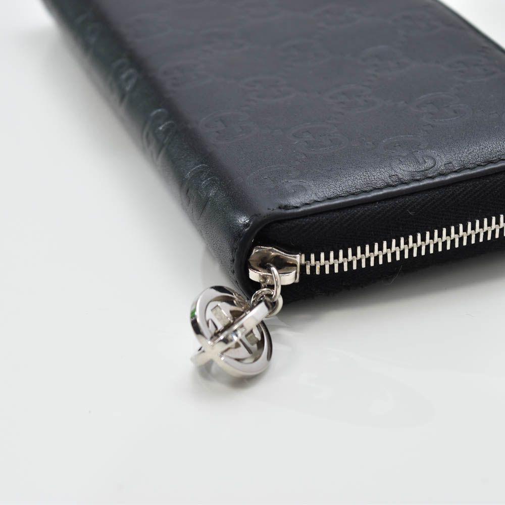 中古USED GUCCI 財布 長財布 グッチシマ ブラック 76948 中古USED GUCCI 財布 長財布 グッチシマ ブラック 76948 - メルカリ
