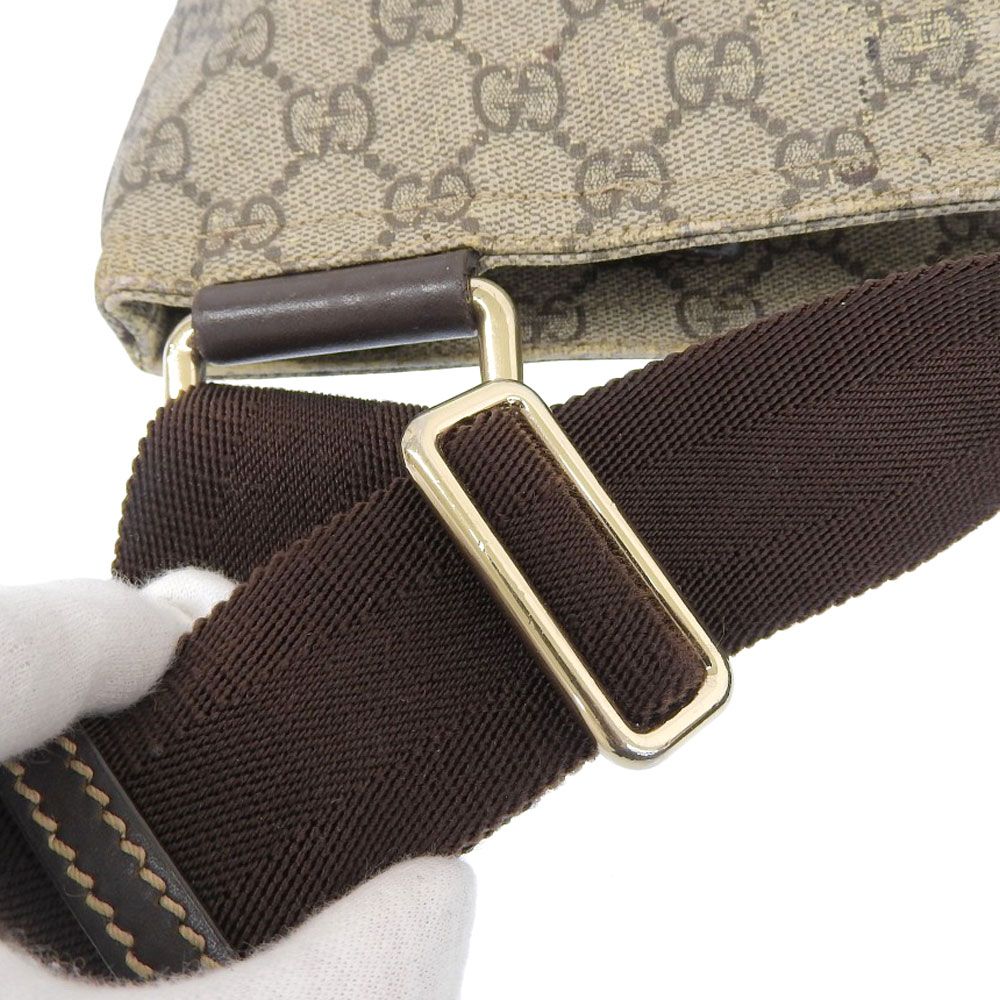 【本物保証】 グッチ GUCCI GGスプリーム GGプラス 斜め掛け ショルダーバッグ 201446 213048 ベージュ ブラウン 軽い 本物保証】 グッチ GUCCI GGスプリーム GGプラス 斜め掛け ショルダー