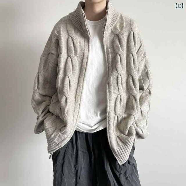 カーディガン メンズ ニット ニット 春 秋 冬 厚手 ブルゾン 40代 50代！ カーディガン メンズ 春 秋 冬 ニット ビジネス カジュアル 厚手 薄手