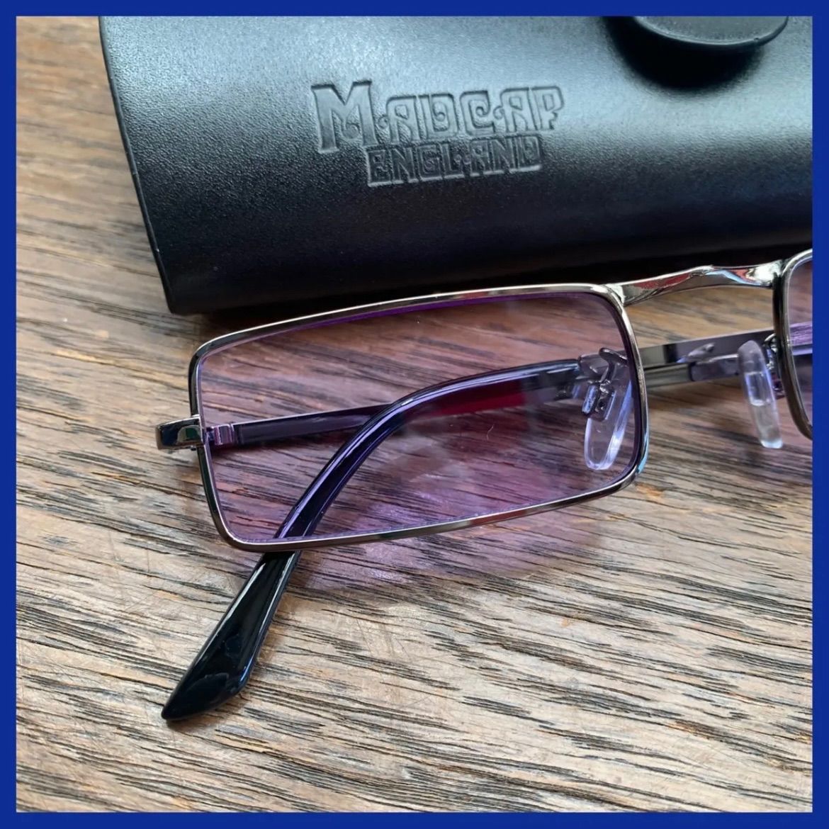 マッギングラス パープル サングラス モッズ MODS 昭和 ヒッピー 60