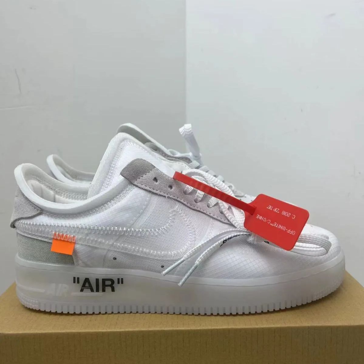 新品未使用 ナイキ Off-white x NK Air Force 1 Part 2 Virgil The Teb OW スニーカー