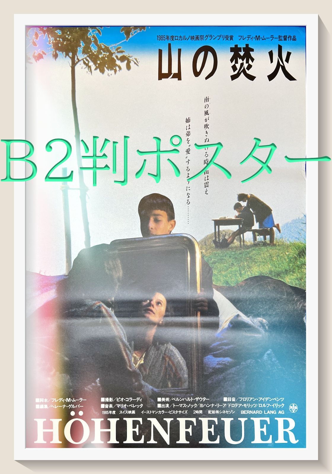 pt『山の焚火』映画B2判オリジナルポスター pt04858 ヨハンナ・リーア