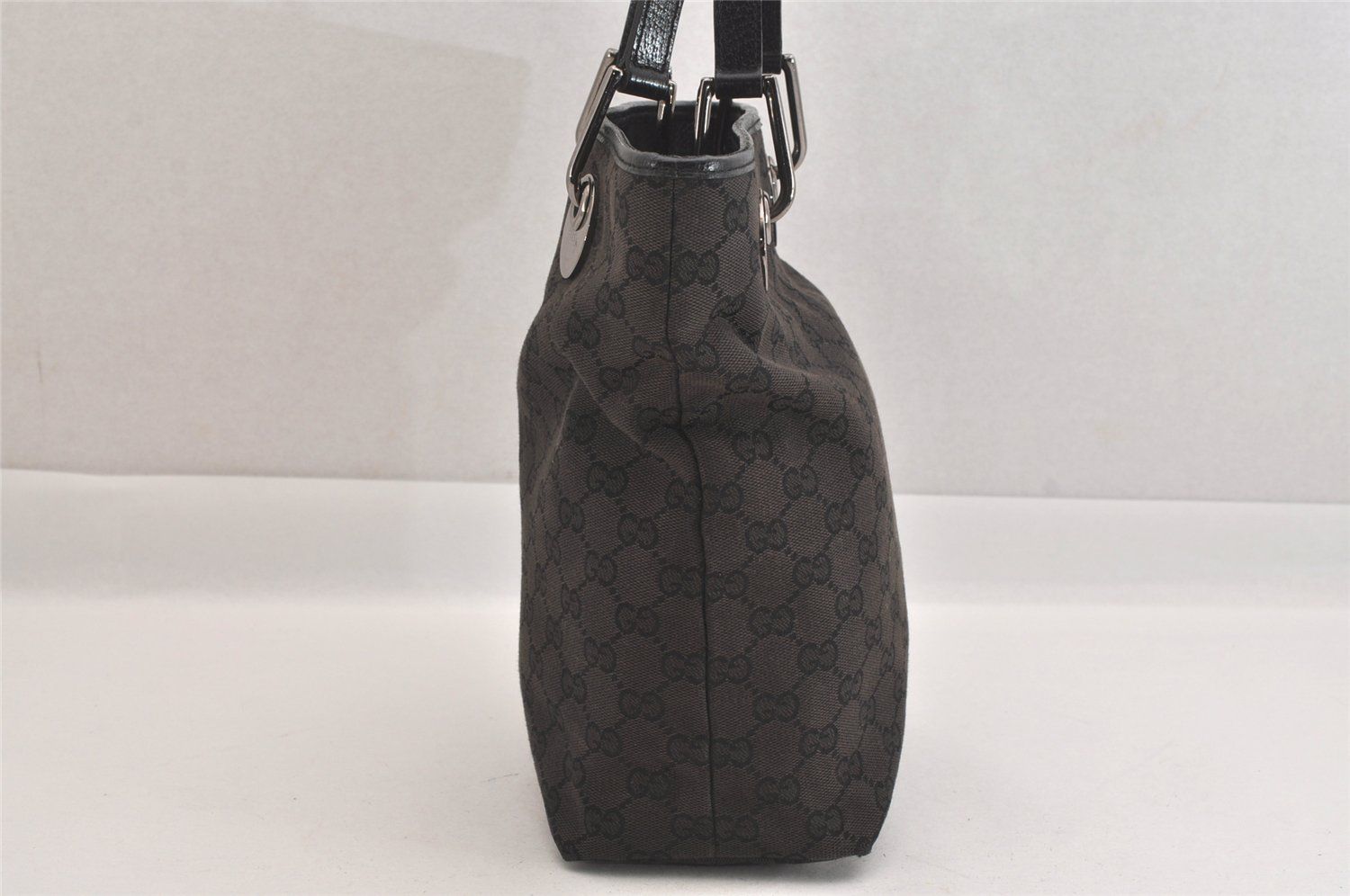 【美品】GUCCI GG エクリプス トートバック キャンバス レザー ブラック GGキャンバス グッチ エクリプス トートバッグ 120837 レザー