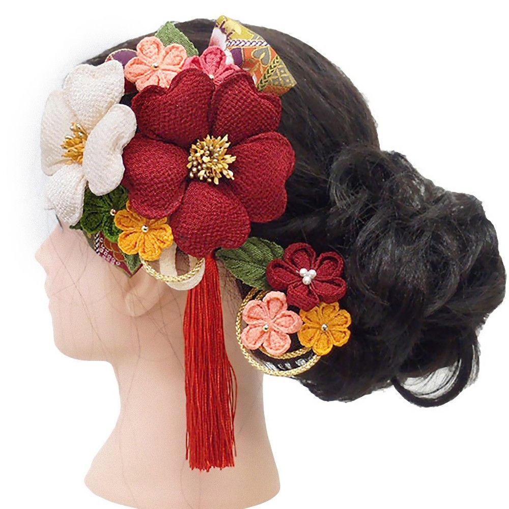 507ag27□七五三 七歳 女児 着物&袋帯 金彩 束ね熨斗 鼓□美品 507ag27