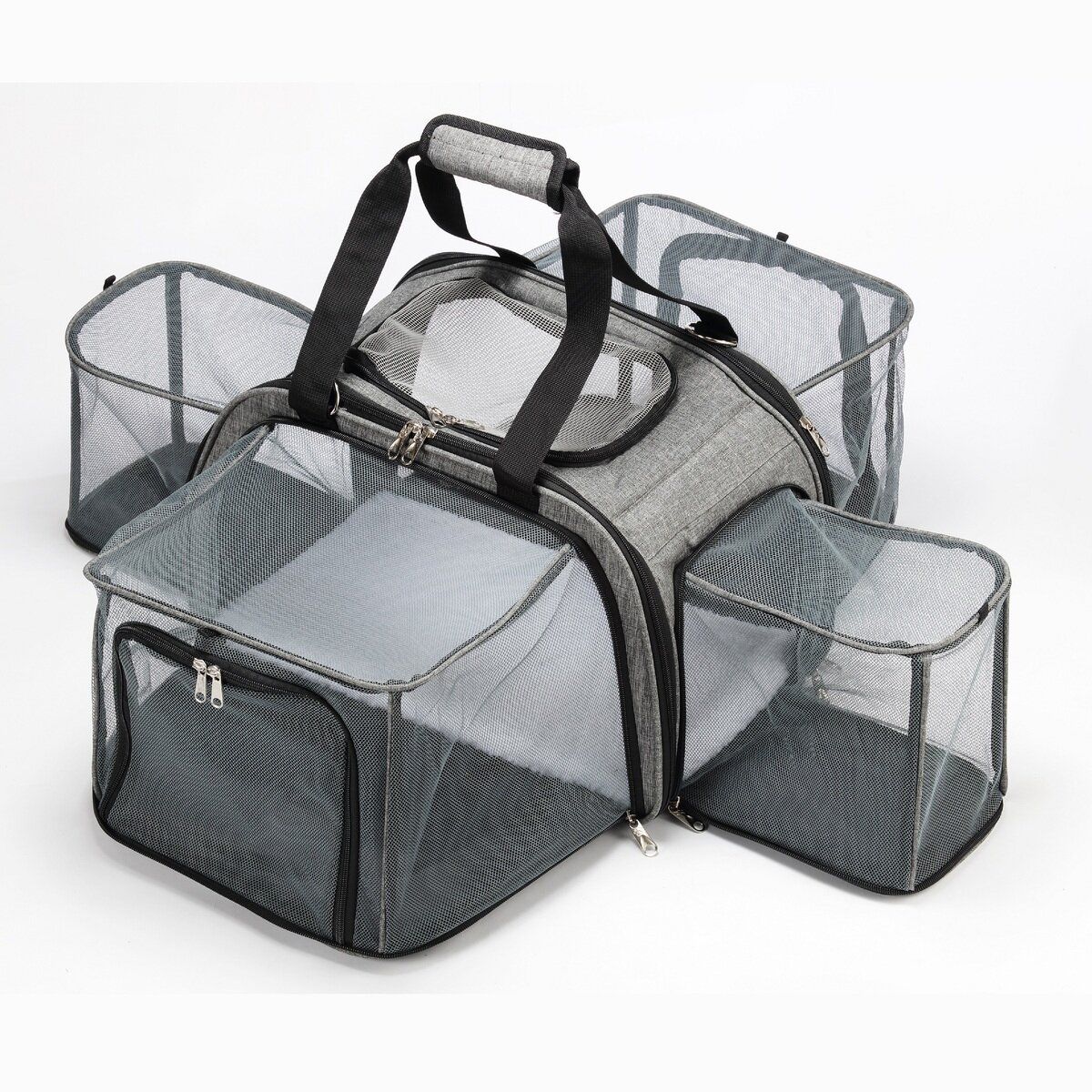 Petique ペティーク ハッピーキャンパー グレー ペットカート ct53396